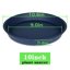 Bleuhome 2 Pack 10 Inch Plant Saucer Blue - Heavy Duty Plastic Round Drip Trays for Indoor & Outdoor Flower Pots 2