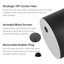 FaithLand Fiberstone Planter Cylinder Plant Pot with Drainage Hole & Plug, Indoor Outdoor Use, Matte Black 8" 2
