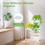 iDavosic.ly 3-Tier Corner Plant Stand, Metal Indoor Outdoor Flower Display Holder Shelf, Folding Tall Orchid Rack for Patio Balcony Porch Garden and Living Room, White 6