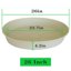 Bleuhome 3 Pack Large Deep Plant Saucers - 26 Inch Heavy Duty Plastic Flower Pot Drip Trays for Indoor and Outdoor Use 2
