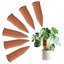 Bamworld Sistema di Annaffiatura Automatica con 6 Coni in Terracotta Porosa - Kit Irrigazione a Goccia per Piante da Interno ed Esterno, Ideale per Vacanze 1