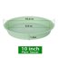 Bleuhome 6 Pack 10 Inch Plant Saucers - Heavy Duty Plastic Round Drip Trays for Indoor & Outdoor Flower Pots 2