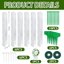 Kit 6 Bastoncini di Muschio in Plastica per Monstera - Supporto Autoirrigante a Forma di D con Picchetti, Etichette e Fascette 2