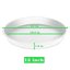 Bleuhome 6 Pack 12 Inch Plant Saucer - Heavy Duty Plastic Round Drip Trays for Indoor & Outdoor Flower Pots 3