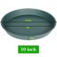 Bleuhome 6 Pack 10 Inch Plant Saucer - Heavy Duty Plastic Round Drip Trays for Indoor & Outdoor Flower Pots 2