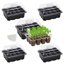 Bonviee 5-Pack Seed Starter Tray Kits with Adjustable Humidity Domes and Black Bases - Indoor Mini Greenhouse Propagator for Seeds 1