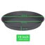 Bleuhome 2 Pack Large Plant Saucer 19 Inch - Heavy Duty Plastic Drip Trays for Flower Pots and Bird Baths, Cement Gray 2