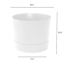 Root & Vessel Majestic Low Profile Cylinder Pot, Matte White, 8.5" 4