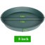 Bleuhome 6 Pack Bird Bath Bowls 8 Inch - Heavy Duty Plastic Round Plant Saucer Trays for Garden and Outdoor Use 2