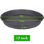 Bleuhome 2 Pack Plant Saucer and Bird Bath Bowl - 12 Inch Heavy Duty Plastic Drip Trays for Indoor & Outdoor Flower Pots 2