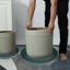 Bleuhome 4 Pack 16 Inch Plant Saucer - Heavy Duty Plastic Flower Pot Drip Trays for Indoor & Outdoor Use, Round Drainage Saucers and Bird Bath Bowls, Green 5