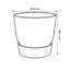 elho Greenville Round 47 Vaso con serbatoio idrico integrato per Interno/esterno, Plastica Riciclata Terracotta 5