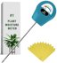 GROWIT Soil Water Monitor for Plants - Analog Soil Moisture Meter & Hydrometer for Houseplants, Indoor and Outdoor Gardening - Teal 1