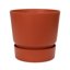 elho Greenville Round 47 Vaso con serbatoio idrico integrato per Interno/esterno, Plastica Riciclata Terracotta 3