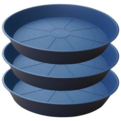 Bleuhome 26" Plant Saucer 3-Pack Blue