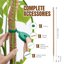 Mcbazel Tuteur en Mousse pour Monstera 150 cm - Treillis Flexible en Fibre de Coco avec Noyau en Aluminium et Accessoires 5