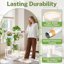 iDavosic.ly 5-Tier Corner Plant Stand, Metal Indoor Outdoor Flower Display Shelf, Folding Tall Orchid Rack for Patio Balcony and Garden, White 5
