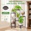 iDavosic.ly 6-Tier Corner Plant Stand, Metal Indoor Outdoor Flower Display Shelf, Folding Tall Wrought Iron Orchid Rack for Patio Balcony Garden and Living Room - Violet Bronze 7