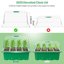 Bonviee 10 Pack Seed Starter Tray Kit with Elevated Lids and Adjustable Humidity Vents Green - 120 Cells Clear Seedling Propagation Trays for Greenhouse & Garden 3