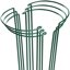 HiGift 6 Pack Metal Plant Support Stakes - Half Round Peony Cages for Garden & Indoor Plants - 10 inch Wide x 15.8 inch High 1