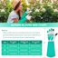 SLARMOR Heavy Duty Cowhide Leather Gardening Gloves - Thorn Proof Rose Pruning Gauntlets for Men and Women, Green, Large 4