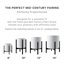 FaithLand Fiberstone Planter Cylinder Plant Pot with Drainage Hole & Plug, Indoor Outdoor Use, Matte White 10" 6