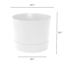 Root & Vessel Majestic Low Profile Cylinder Pot, Matte White, 10.5" 5