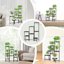 iDavosic.ly 7-Tier Corner Plant Stand, Metal Indoor Outdoor Flower Display Shelf, Folding Tall Orchid Rack for Patio Balcony and Garden, Black 5
