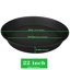 Bleuhome 3 Pack Large Deep Plant Saucers - 22 Inch Round Plastic Drip Trays for Flower Pots and Bird Baths 2