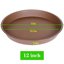 Bleuhome 6 Pack of 12 Inch Plant Saucers - Heavy Duty Plastic Round Drip Trays for Indoor and Outdoor Flower Pots 2