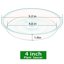 Bleuhome 6 Pack Plant Saucer 5 Inch - Heavy Duty Plastic Drainage Trays for Indoor and Outdoor Flower Pots 2