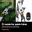 Fiskars DualAction Lopper 2-in-1 Garden Pruning Shears with S and L Cutting Modes, Low Friction Steel Blade, 2 Inch Capacity 4