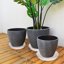 Bleuhome 4 Pack 17 Inch Plant Saucer - Heavy Duty Deep Plastic Drip Trays for Flower Pots and Bird Bath Bowls 7