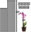 SupKing 16Pcs Adjustable Plant Support Stakes - Fiberglass Orchid Sticks with Clips and Ties for Indoor & Outdoor Garden 1