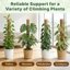 The Blooming Jungle 4 Pack 16" Moss Pole Monstera Plant Support - Stackable up to 48" Coco Coir Stakes with Installation Kit 7