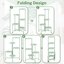 iDavosic.ly 5-Tier Corner Plant Stand, Metal Indoor Outdoor Flower Display Shelf, Folding Tall Wrought Iron Orchid Rack for Patio Balcony and Garden, Light Green 9
