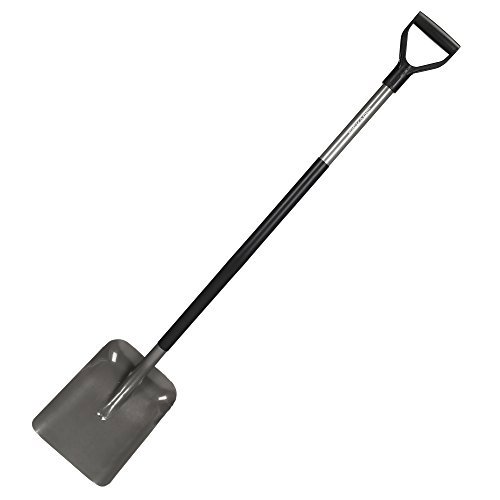 Fiskars Pala Ergonomica in Acciaio per Terra, Sabbia e Neve - Lunghezza 132 cm