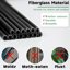 SupKing 16Pcs Fiberglass Plant Support Stakes - Adjustable Orchid Sticks with Clips for Small Plants, Flowers and Seedlings (Black) 6