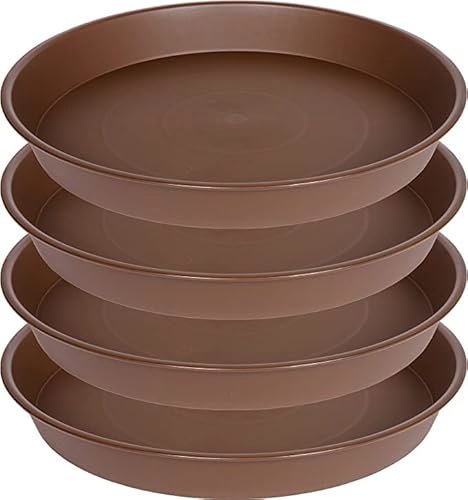 Bleuhome 16" Plant Saucer 4-Pack Chocolate