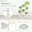 iDavosic.ly 8-Tier Corner Plant Stand, Metal Indoor Outdoor Flower Display Shelf, Folding Tall Wrought Iron Orchid Rack for Patio Balcony Garden and Living Room - White 4