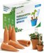 PlanKKers Terracotta Self Watering Spikes - Set of 2 Vacation Plant Watering Devices 1