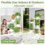iDavosic.ly 5-Tier Corner Plant Stand, Metal Indoor Outdoor Flower Display Shelf, Folding Tall Orchid Rack for Patio Balcony and Garden, White 6