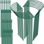 HiGift 12 Pack Adjustable Plant Support Stakes - Heavy-Duty Half Round Peony Cages for Garden & Outdoor Plants - 32 Inch Tall Metal Support with Extension Tubes 1