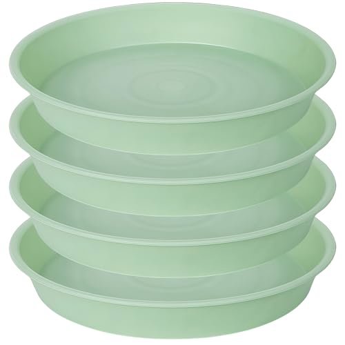 Bleuhome 14" Plant Saucer 4-Pack Light Green