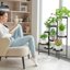 iDavosic.ly 8-Tier Corner Plant Stand, Metal Indoor Outdoor Flower Display Shelf, Folding Tall Orchid Rack for Patio Balcony Garden and Living Room - Black 6