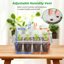 Bonviee 5-Pack Seed Starter Trays with Adjustable Humidity Domes and Plant Labels - Indoor Seedling Germination Kit for Root Observation 3