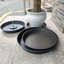 Bleuhome 3 Pack Large Deep Plant Saucers - 22 Inch Round Plastic Drip Trays for Flower Pots and Bird Baths 3