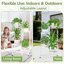 iDavosic.ly 4-Tier Corner Plant Stand, Metal Indoor Outdoor Flower Display Shelf, Folding Tall Wrought Iron Orchid Rack for Patio Balcony Porch Garden and Living Room - White 6
