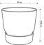 Elho Greenville Round 16 Vaso con serbatoio idrico integrato per Interno/esterno, Plastica Riciclata Ø 16.0 x H 15.3 cm - Beige/Sabbia Dorata 6