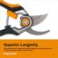Fiskars Bypass Pruning Shears with 1-Inch Cut Capacity and Forged Steel Replaceable Blade 4